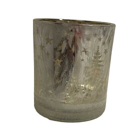 COR MULDER - FYRFADSGLAS M/TRÆER H10CM | FROSTY TREES