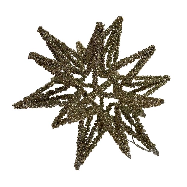 SHISHI - WIRE 3D STAR SILVER BEADED 17