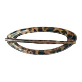 PICO - OVAL HAIRPIN | WHITE LEO
