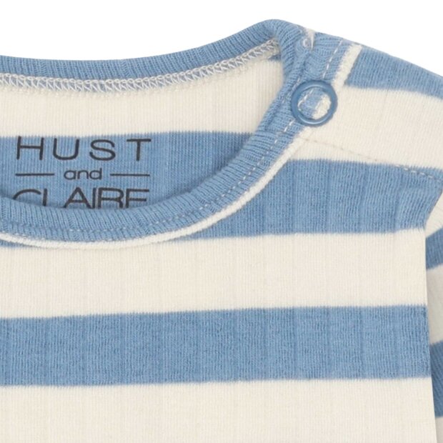 HUST AND CLAIRE - BEBE RIB BODYSTOCKING | LIGHT BLUE