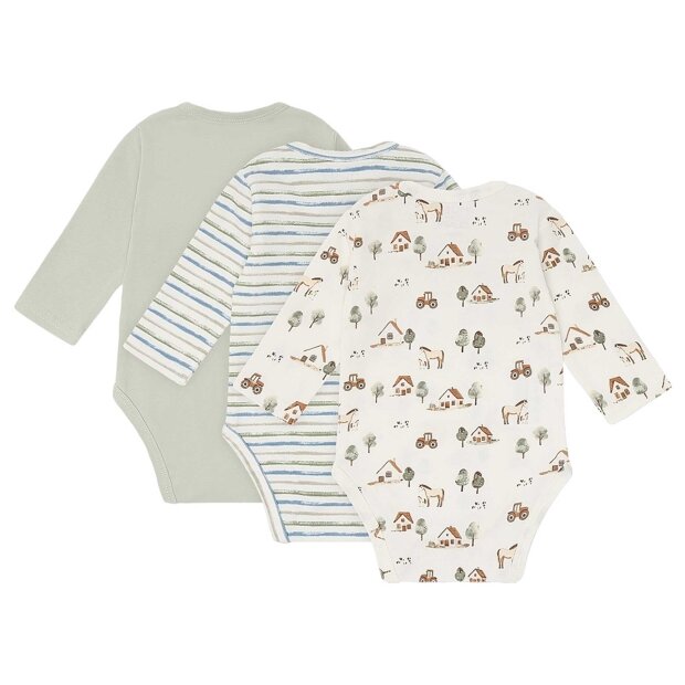 HUST AND CLAIRE - BASE 3-PACK BODYSTOCKING | GREEN FOAM