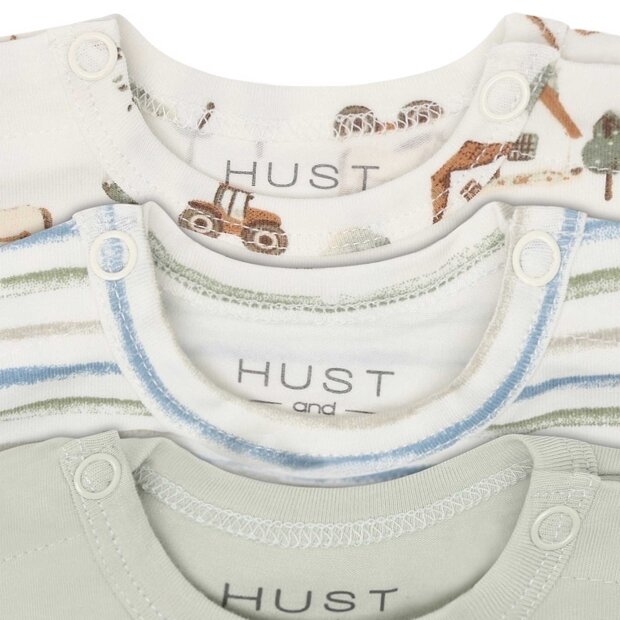 HUST AND CLAIRE - BASE 3-PACK BODYSTOCKING | GREEN FOAM