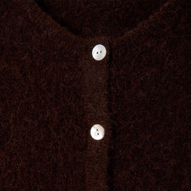 AMERICAN VINTAGE - WOMENS CARDIGAN VITOW | COFFEE MELANGE