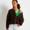 AMERICAN VINTAGE - WOMENS CARDIGAN VITOW | COFFEE MELANGE