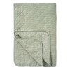 IB LAURSEN - QUILT 130X180 | HVID/STØVGRØN