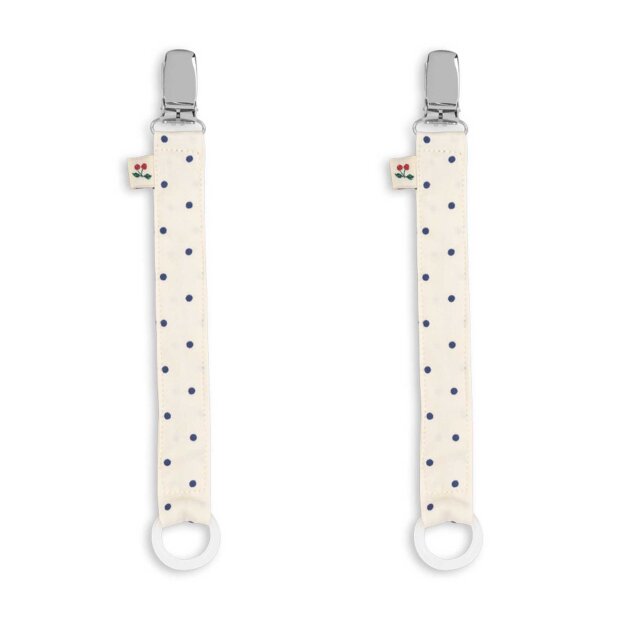 KONGES SLØJD - 2-PACK PACIFIER STRAP | ESTATE DOT