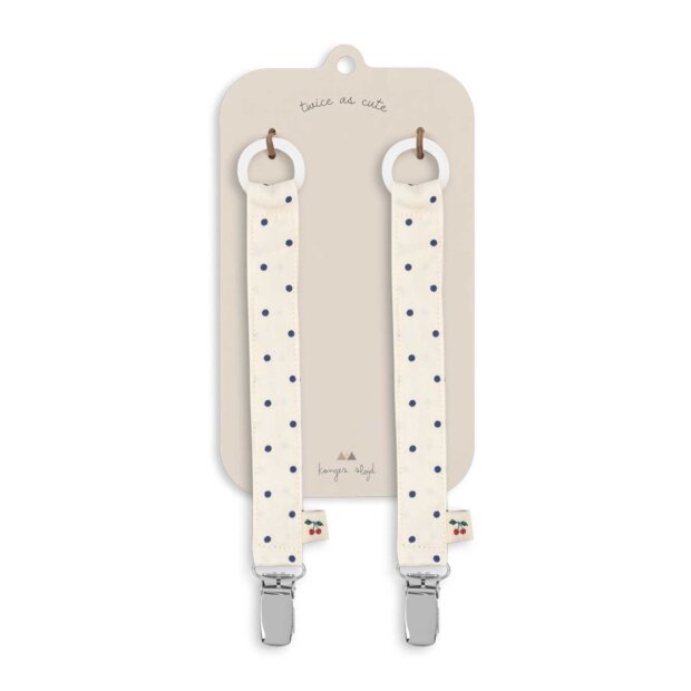 KONGES SLØJD - 2-PACK PACIFIER STRAP | ESTATE DOT