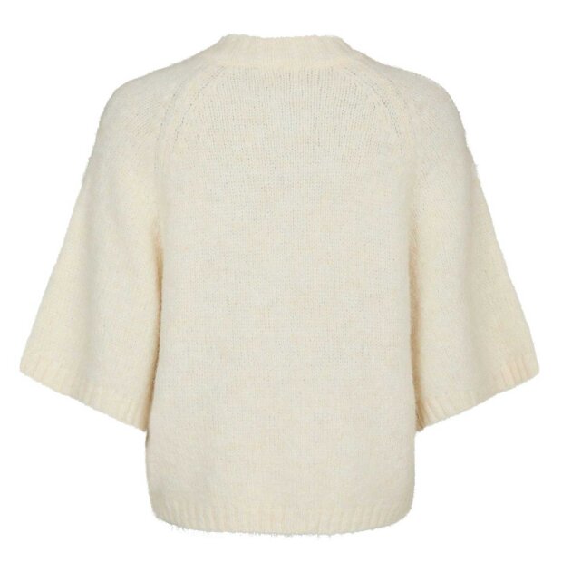 NEO NOIR - BENUTA FLUFFY KNIT CARDIGAN | OFF WHITE