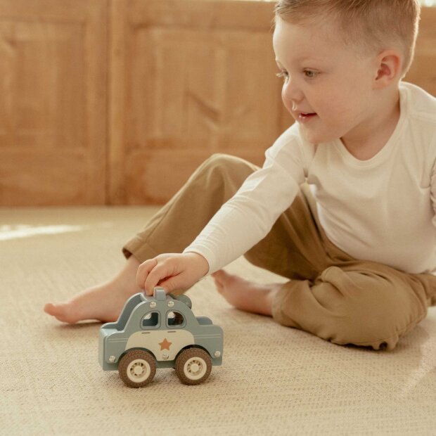 LITTLE DUTCH - POLITIBIL M/TRÆFIGUR