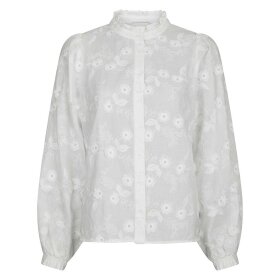 NEO NOIR - ODA DECO EMB SHIRT | WHITE