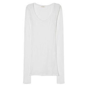 AMERICAN VINTAGE - MASSACHUSETTS LANGÆRMET BLUSE | HVID