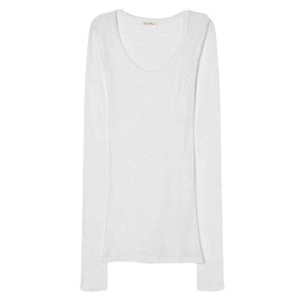 AMERICAN VINTAGE - MASSACHUSETTS LANGÆRMET BLUSE | HVID