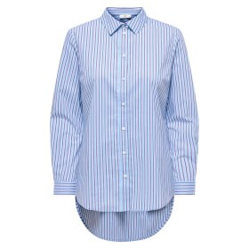 JDY - MIO L/S SHIRT | CASHMERE BLUE/CLOUD DANCER