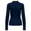 JDY - FRANSISKA L/S HI-NECK TOP | NAVY BLAZER