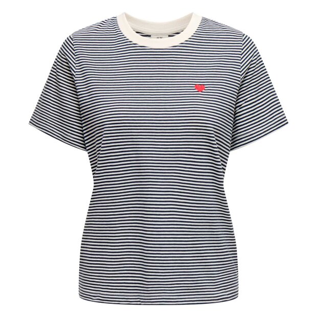 JDY - PISA S/S PRINT T-SHIRT | CLOUD DANCER/SKY CAPTAIN