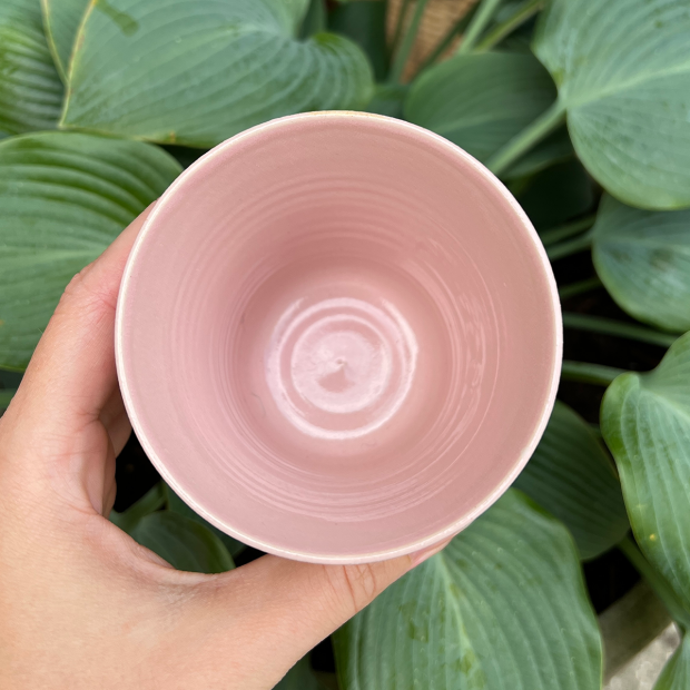 STINEMEI KERAMIK - PERSONLIG KOP | MOSTER/ROSA/BLÅ BLOMST