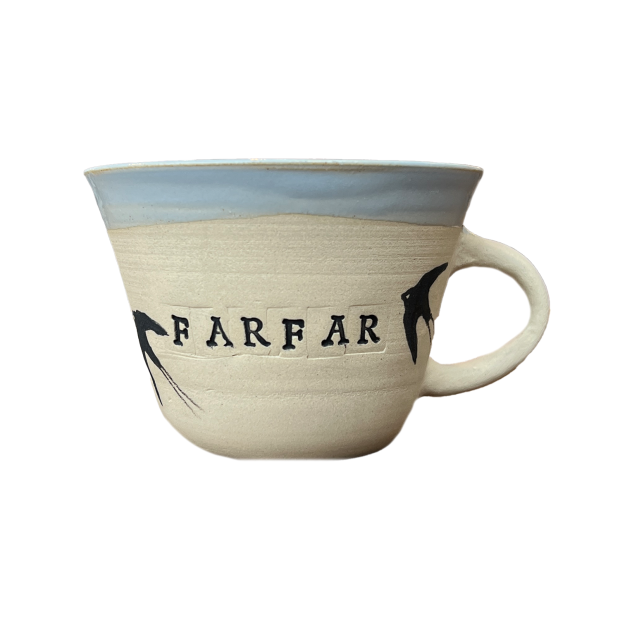 STINEMEI KERAMIK - PERSONLIG KOP M/HANK | FARFAR/BLÅ/SVALE