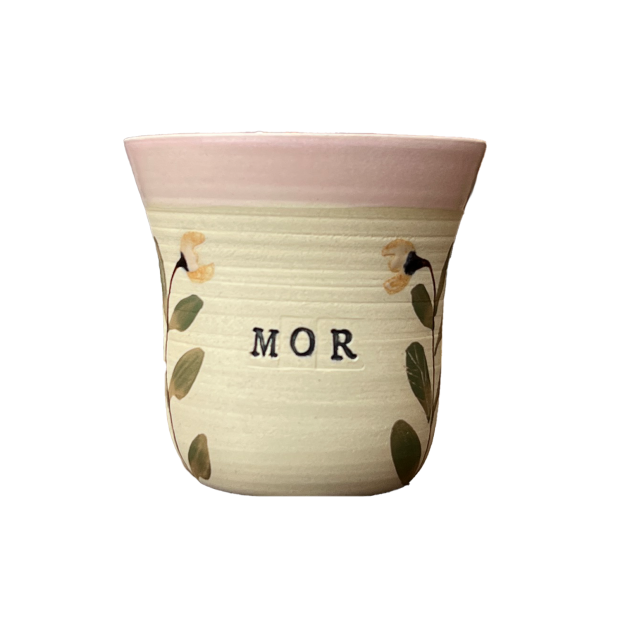 STINEMEI KERAMIK - PERSONLIG KOP | MOR/ROSA/MILD BLOMST