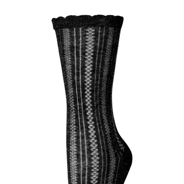 BECK SØNDERGAARD - CROCHIA COTTA SOCK | BLACK