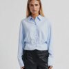 SECOND FEMALE - NURA SHIRT | HALOGEN BLUE