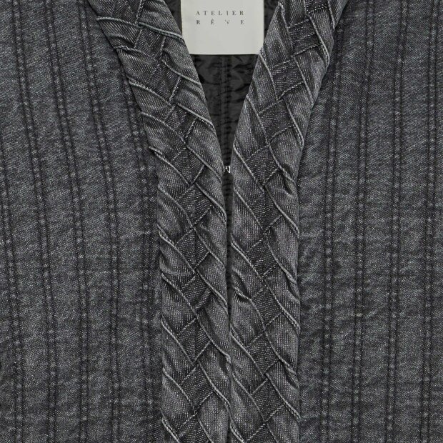 ATELIER REVE - POLINE CASUAL JACKET | DENIM GREY WASH