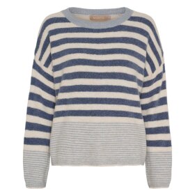 MARTA DU CHATEAU - ELARA KNIT | CIELO/JEANS/BURRO