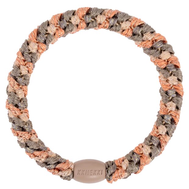 BON DEP - KKNEKKI HÅRELASTIK | MIX ROSEGOLD CAMO GLITTER
