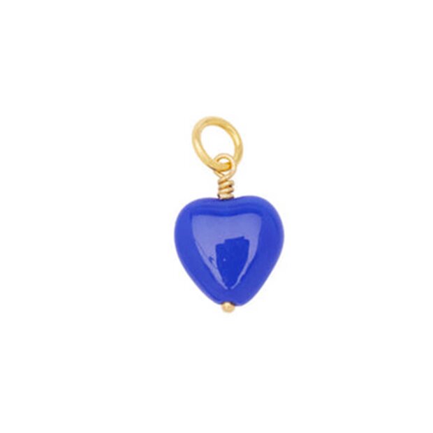 PICO - FRENCH HEART PENDANT | FG/BLUE