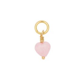PICO - FRENCH MINI HEART PENDANT | FG/POWDER