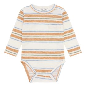 HUST AND CLAIRE - BUSTER LOOP STRIPED BODYSTOCKING | IVORY