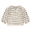 HUST AND CLAIRE - SIGURT FINE STRIPED KNIT | SNOW WHITE