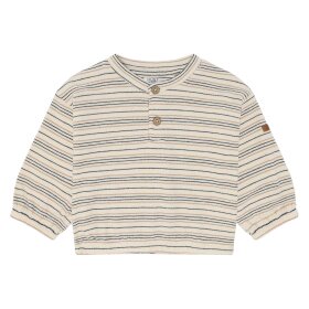 HUST AND CLAIRE - SIGURT FINE STRIPED KNIT | SNOW WHITE