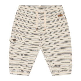 HUST AND CLAIRE - GUS FINE STRIPED KNIT | SNOW WHITE