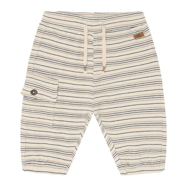 HUST AND CLAIRE - GUS FINE STRIPED KNIT | SNOW WHITE