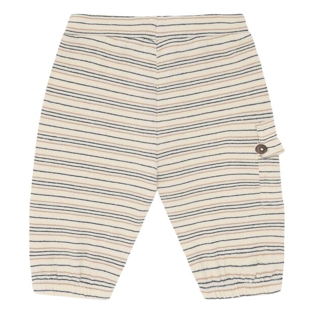 HUST AND CLAIRE - GUS FINE STRIPED KNIT | SNOW WHITE