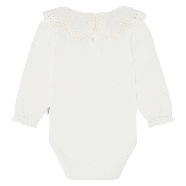 HUST AND CLAIRE - BRITT WOVEN COLLAR BODYSTOCKING | IVORY