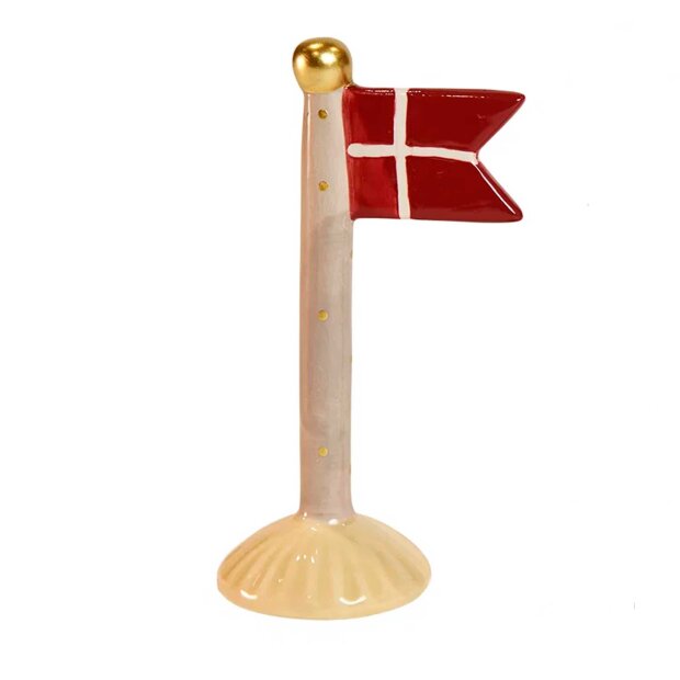 SPEEDTSBERG - KERAMIK FLAG 14 CM | BEIGE M/PRIK
