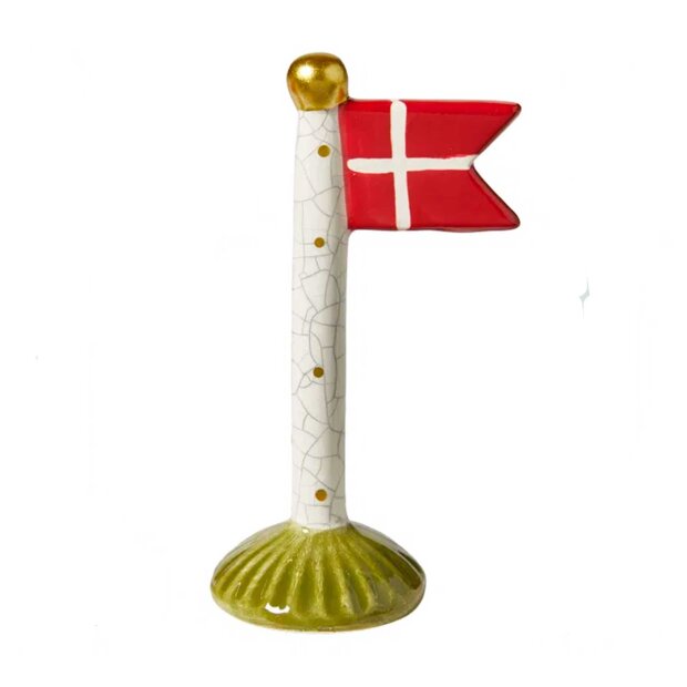 SPEEDTSBERG - KERAMIK FLAG 14 CM | BEIGE M/PRIK