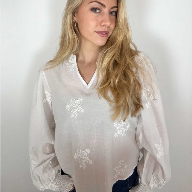 CONTINUE COPENHAGEN - EMMA BLOUSE | WHITE