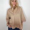 CONTINUE COPENHAGEN - KLARA EMBROIDERY BLOUSE | SAND CONTINUE COPENHAGEN - KLARA EMBROIDERY BLOUSE | SAND