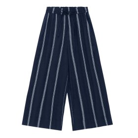 MOSHI MOSHI MIND - STORIE STRIPE PANTS | DARK NAVY/WHITE