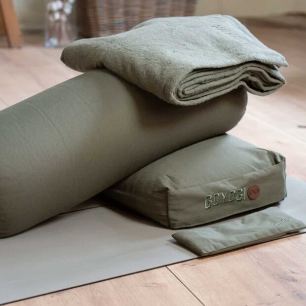 GOYOGI - CALM ORGANIC COTTON EYE PILLOW | DARK OLIVE