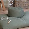 GOYOGI - CALM ORGANIC COTTON ROUND MEDITATION CUSHION | DARK OLIVE GOYOGI - CALM ORGANIC COTTON ROUND MEDITATION CUSHION | DARK OLIVE