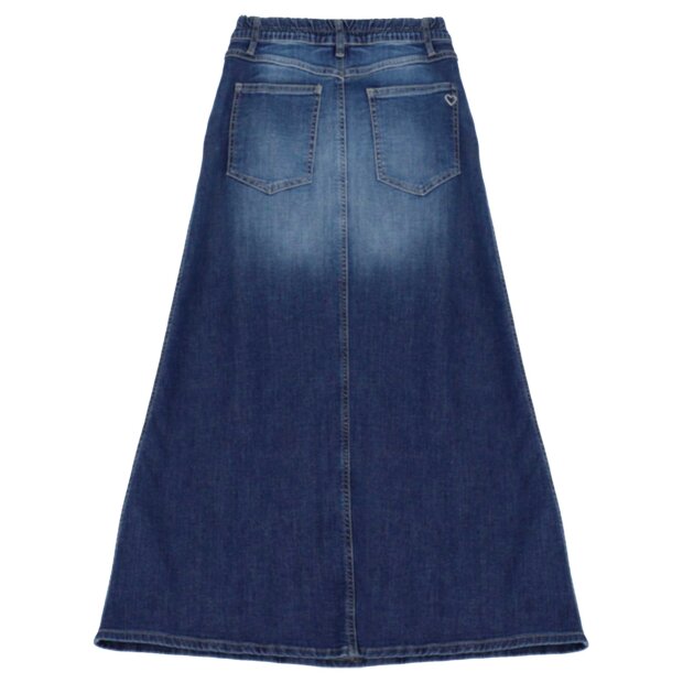 PLEASE - A-SHAPE OSLO SKIRT | BLU DENIM