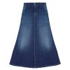 PLEASE - A-SHAPE OSLO SKIRT | BLU DENIM