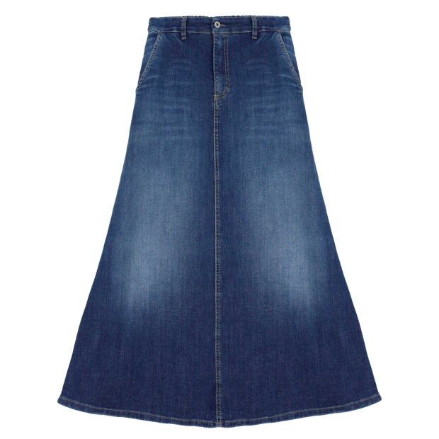 PLEASE - A-SHAPE OSLO SKIRT | BLU DENIM