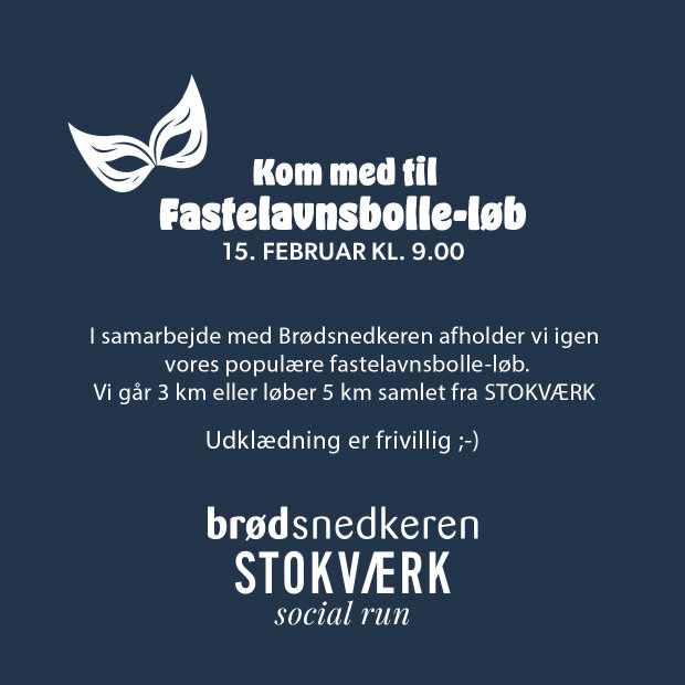STOKVÆRK - FASTELAVNSBOLLELØB 15. FEBRUAR 2026
