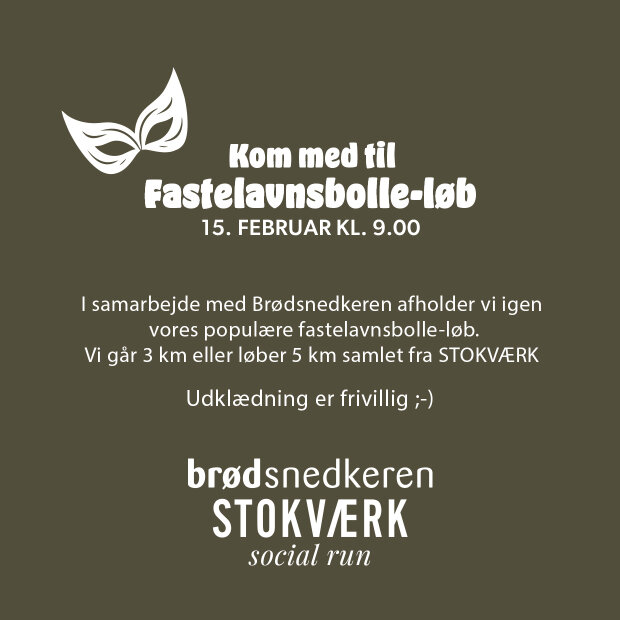STOKVÆRK - FASTELAVNSBOLLELØB 15. FEBRUAR 2026