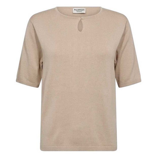 BRUUN & STENGADE - FRANCESCA REGULAR FIT T-SHIRT | OYSTER GRAY