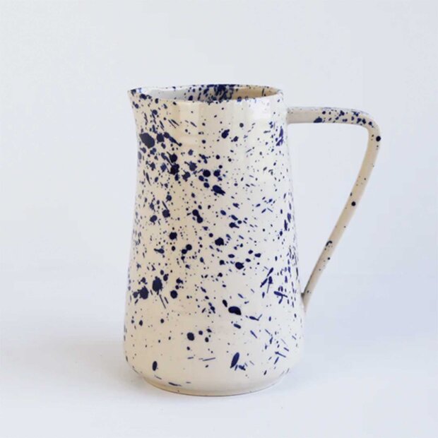 BORNHOLMS KERAMIKFABRIK - WATER JUG | BLUE SPLASH